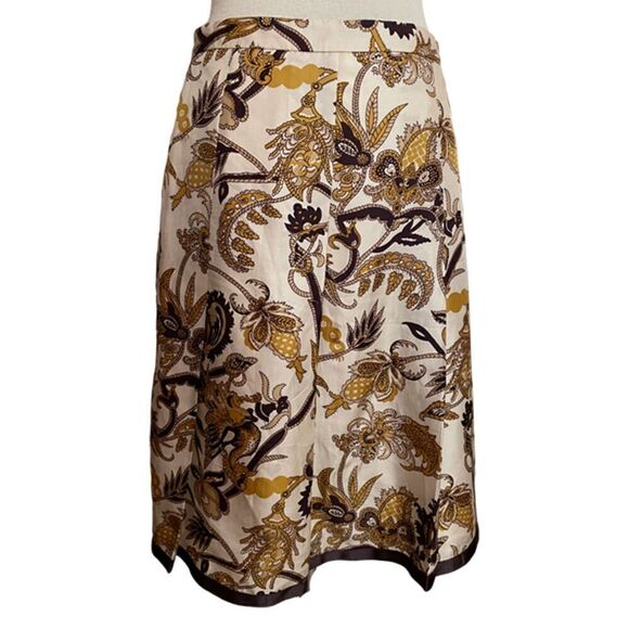 Old Navy Silk Floral Pleated Skirt Size 2 - Picture 3 of 8